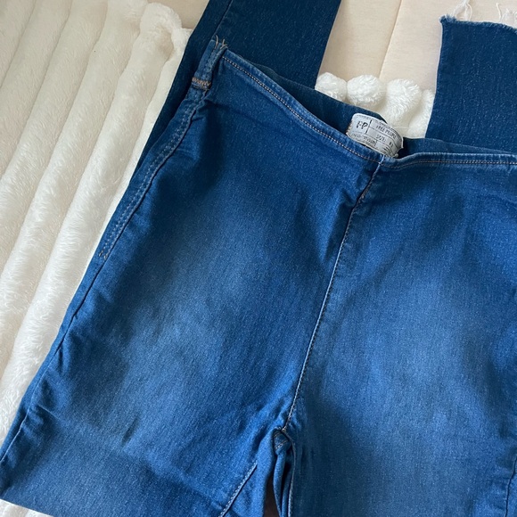 Free People Dark Blue Pull-On Jeans - Picture 2 of 5